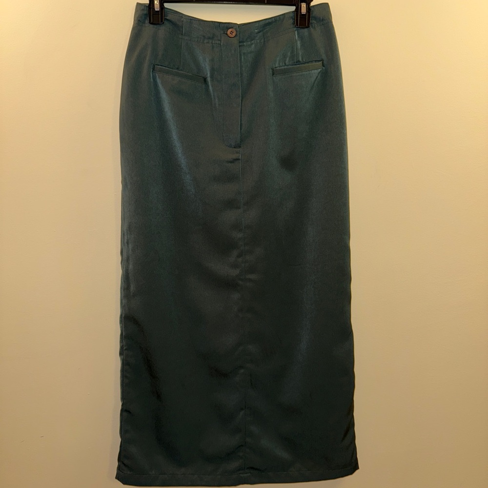 Christopher & Banks Elegant Green Pencil Skirt